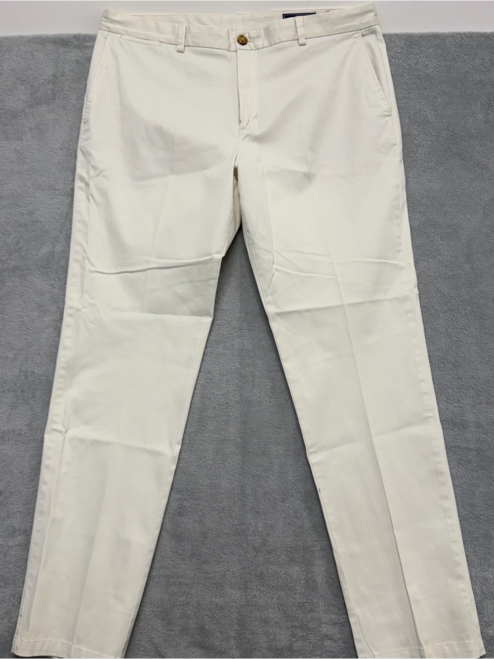 Vineyard Vines Breaker Pant 1P1290 Off White Stretch Chino Golf Mens 38x34